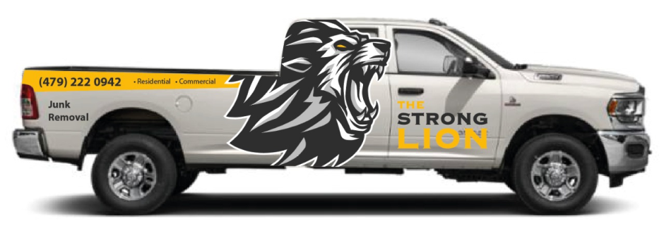 Service Car - The Strong Lion Junk Removal in Arkansas