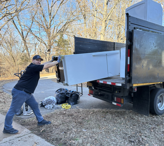 man working for Junk Removal in Arkansas -The Strong Lion Junk Removal