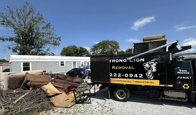 Car for Junk Removal Service in Arkansas - The Strong Lion Junk Removal
